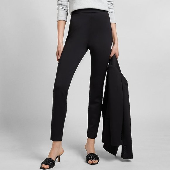 Express Pants - Express Black Super High Waisted Supersoft Double Knit Skinny Pant SZ XL
